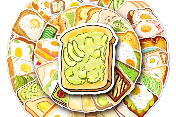 Mẫu sticker bánh mì cute thịnh hành