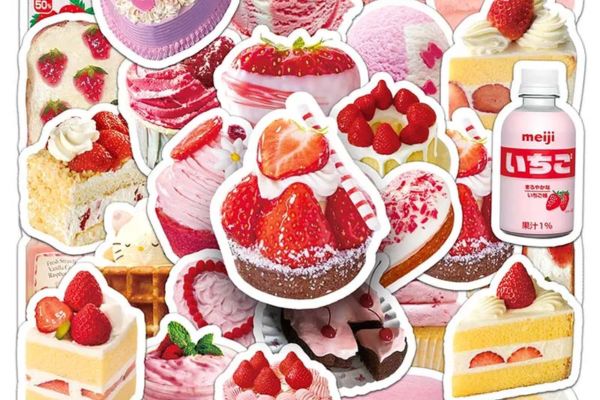 Mẫu sticker bánh ngọt đẹp, chất lượng cao