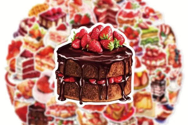 Mẫu sticker bánh ngọt đẹp, chất lượng cao