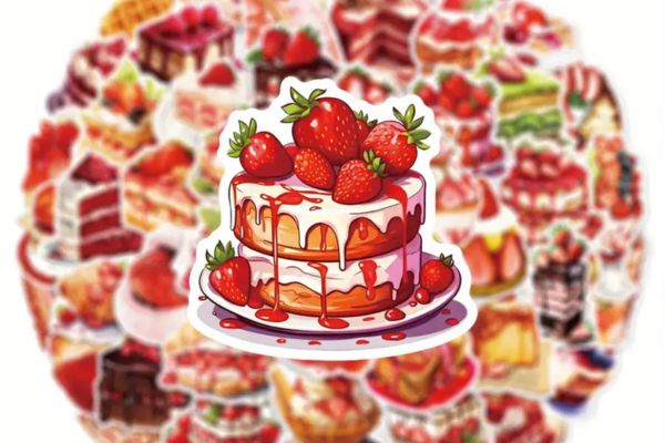Mẫu sticker bánh ngọt đẹp, chất lượng cao