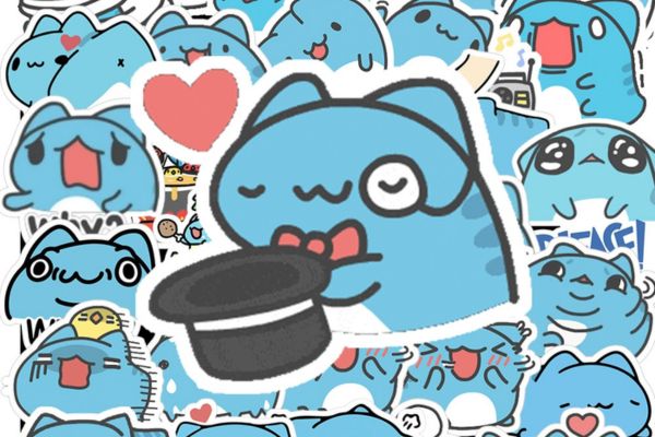 Bộ sticker capoo đẹp, thiết kế theo yêu cầu