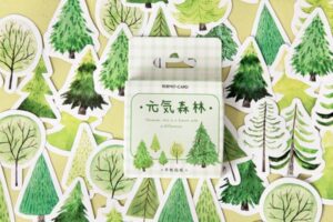 Bộ sticker cây cối đẹp, thiết kế theo yêu cầu