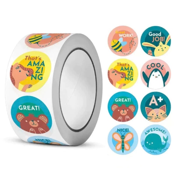 In Hoa Long nhận thiết kế và in ấn mẫu sticker khen thưởng dạng cuộn
