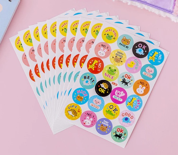 In Hoa Long nhận thiết kế và in ấn mẫu sticker khen thưởng lấy ngay