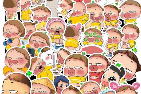 Bộ sticker quỳnh aka đẹp, chất lượng cao