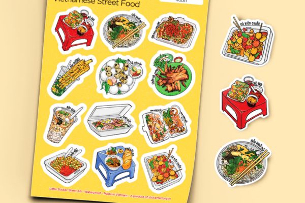 Sticker Việt Nam food đẹp, giá rẻ, chất lượng