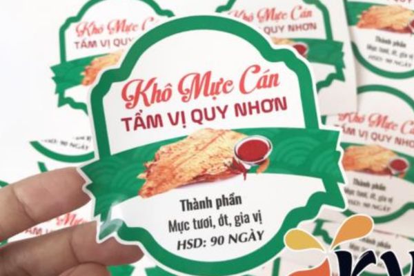 Mẫu tem nhãn mực khô đẹp, chất lượng cao