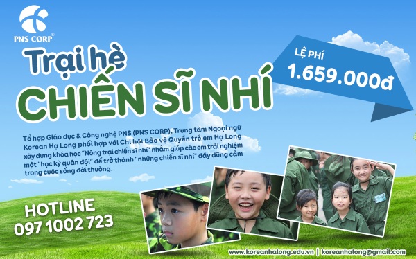 In Hoa Long nhận thiết kế và in ấn mẫu tờ rơi trại hè chiến sĩ nhí