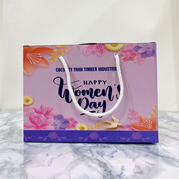 In Hoa Long nhận thiết kế và in ấn Mẫu túi giấy quà tặng 20/10 doanh nghiệp