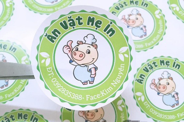 Mực in tem nhãn sắc nét