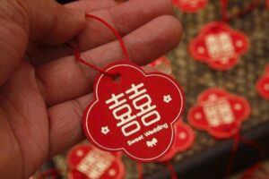 Tham khảo những mẫu tag chữ hỷ đẹp lý tưởng cho các cặp đôi