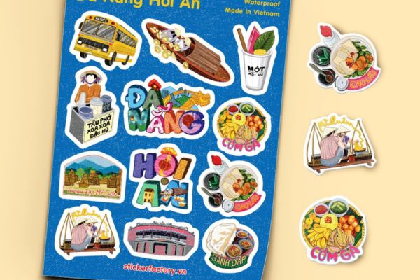 Sticker địa danh Việt Nam đẹp, thiết kế theo yêu cầu