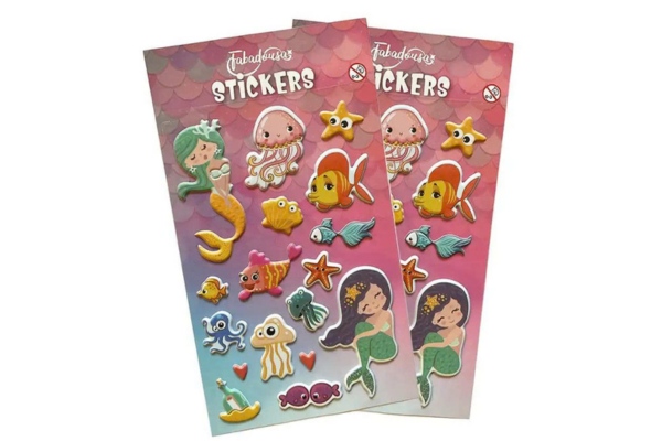 Sticker nàng tiên cá 3D