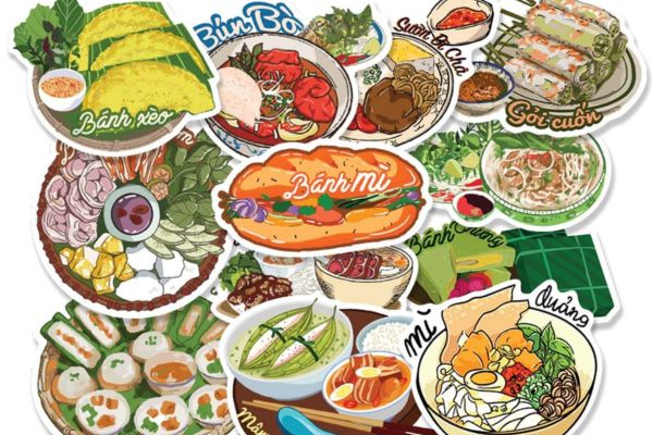 Sticker Việt Nam food đẹp, giá rẻ, chất lượng