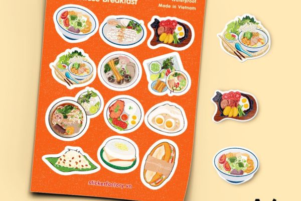 Sticker Việt Nam food đẹp, giá rẻ, chất lượng