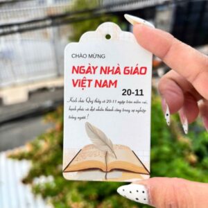 In tag treo ngày nhà giáo đẹp, thiết kế theo yêu cầu
