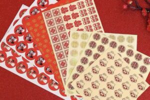 In Hoa Long nhận thiết kế và in ấn tem dán chữ hỷ cao cấp