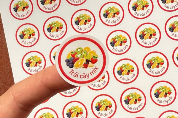 Tem nhãn dán dán hủ panna cotta sắc nét
