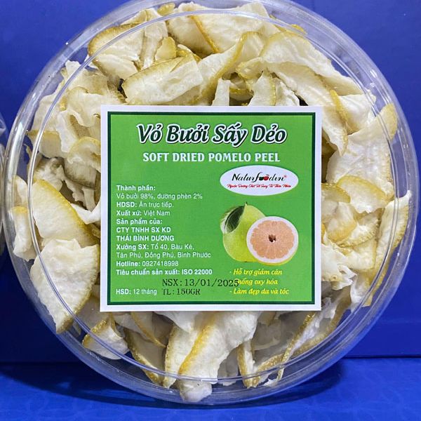 In tem nhãn vỏ bưởi sấy đẹp, giá rẻ, chất lượng cao