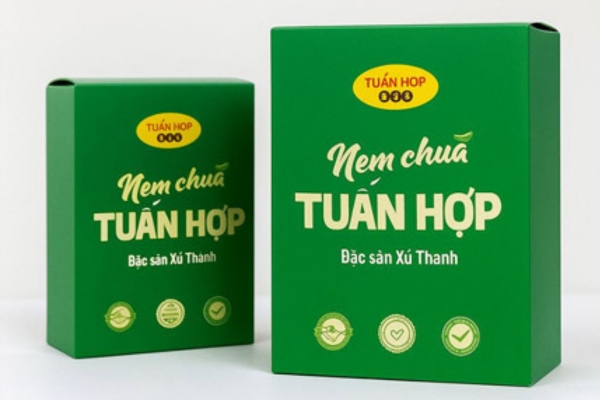 Mẫu in hộp giấy đựng đặc sản đẹp nổi bật vùng miền