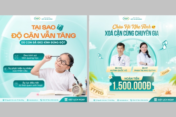 In Hoa Long nhận thiết kế và in ấn Tờ rơi phòng khám mắt cao cấp