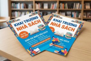 15+ Mẫu tờ rơi khai trương nhà sách đẹp mắt, thu hút độc giả