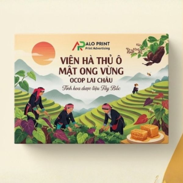 Bao bì viên hà thủ ô đẹp, chất lượng cao