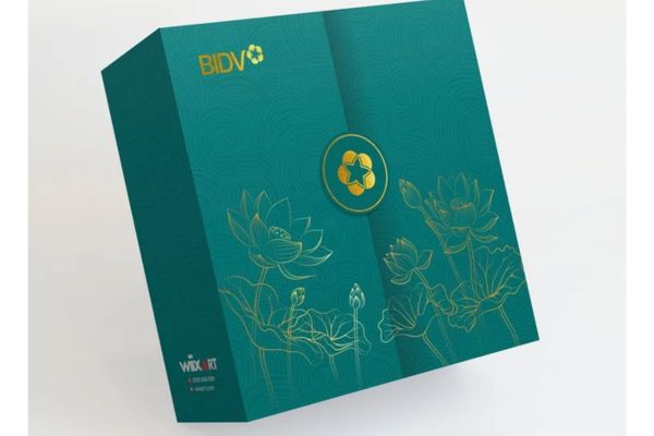 Hộp bánh trung thu bidv đẹp, chất lượng cao