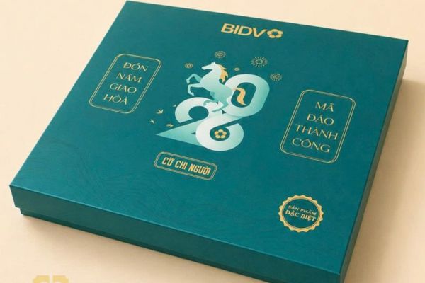 Hộp bánh trung thu bidv đẹp, chất lượng cao