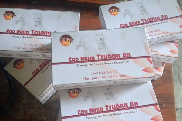 Mẫu hộp cao xương ngựa theo yêu cầu