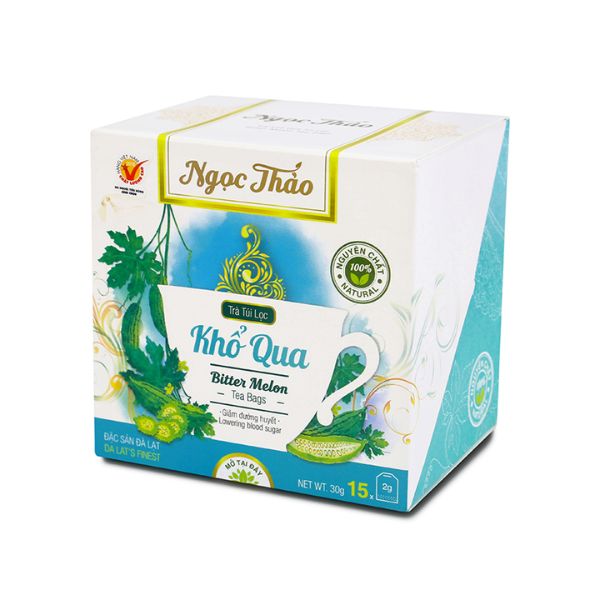 In hộp trà khổ qua giá rẻ, thiết kế theo yêu cầu