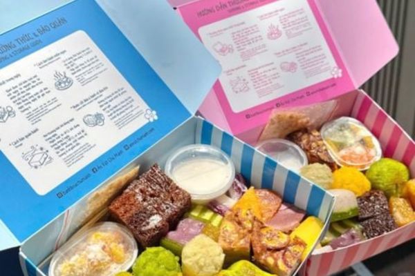In hộp giấy đựng bánh bò theo yêu cầu