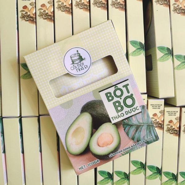 In hộp đựng bột trái bơ giá rẻ, thiết kế theo yêu cầu