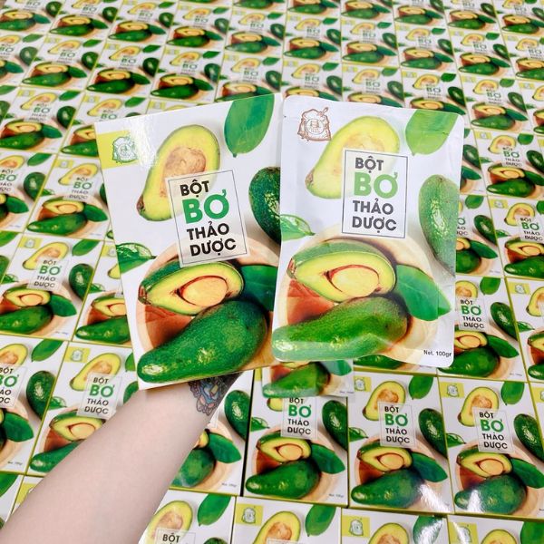In hộp đựng bột trái bơ giá rẻ, thiết kế theo yêu cầu
