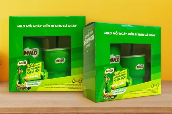 Hộp giấy quà tặng Milo đẹp, giá rẻ