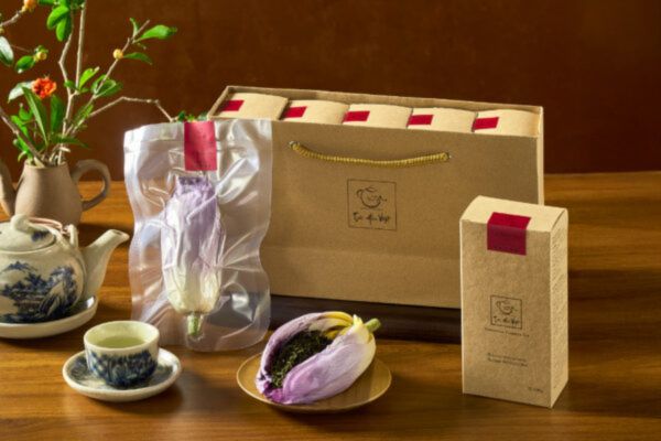 In hộp trà hoa việt theo yêu cầu