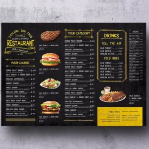 In menu a3 chuyên nghiệp, chống nước tốt tại Hà Nôi