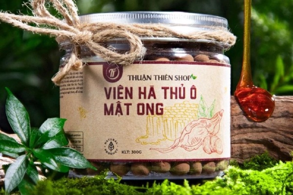 In Hoa Long nhận thiết kế và in tem nhãn hà thủ ô giấy Kraft