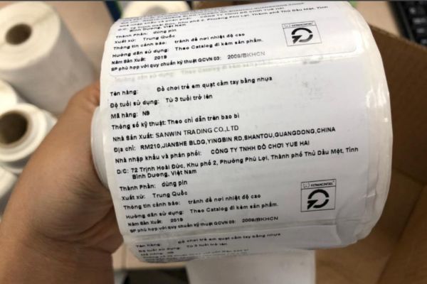 In tem phụ đồ chơi trẻ em đẹp, chất lượng cao