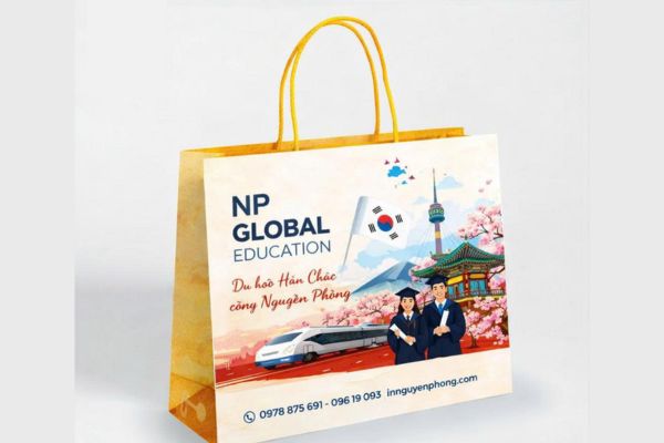 In túi công ty du học đẹp, thiết kế theo yêu cầu