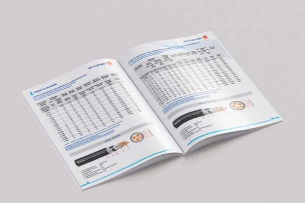 In catalogue cáp điện đẹp, chất lượng cao