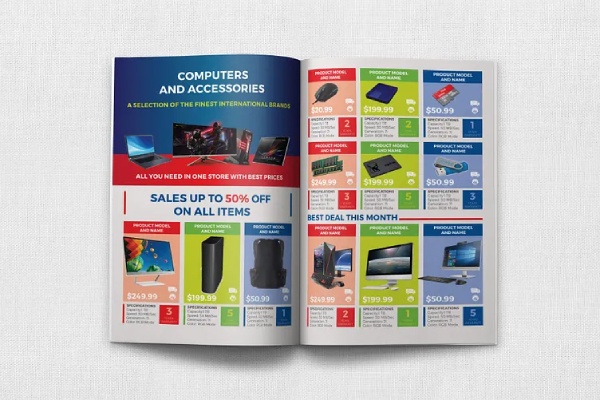 In Hoa Long nhận thiết kế và in ấn mẫu catalogue máy tính chất lượng