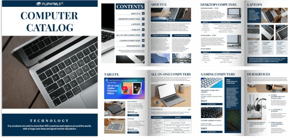 In Hoa Long nhận thiết kế và in ấn mẫu catalogue máy tính số lượng ít