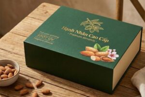 Mẫu hộp đựng hạnh nhân giá rẻ, thiết kế theo yêu cầu