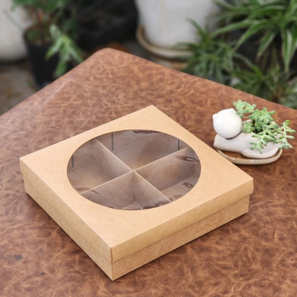 In Hoa Long nhận thiết kế và in ấn mẫu hộp giấy 4 ngăn giấy Kraft
