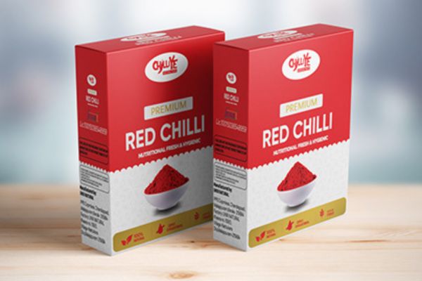 In hộp giấy đựng bột ớt giá rẻ, thiết kế theo yêu cầu