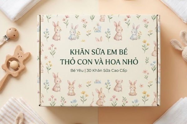 In Hoa Long nhận thiết kế và in ấn mẫu hộp giấy đựng khăn xô sang trọng