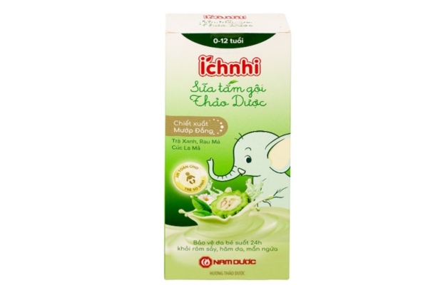 Mẫu hộp giấy đựng sữa tắm trẻ em