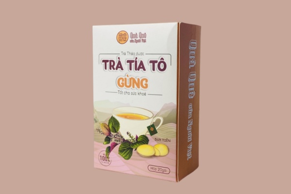Mẫu hộp giấy đựng trà gừng thu hút
