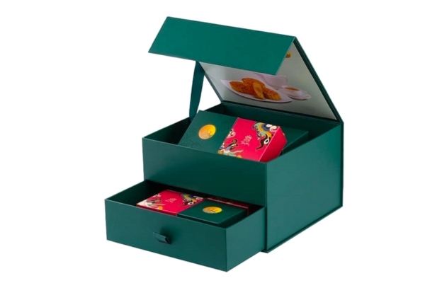 Mẫu hộp bánh trung thu dạng ngăn kéo sang trọng